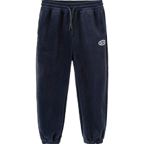(Same style in the mall) Balabala childrens clothing boys trousers plus velvet medium and large childrens trousers autumn and winter 2024 new trend