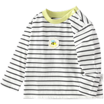 (Same style in the mall) Balabala childrens clothing childrens T-shirts for boys and girls long-sleeved tops 2024 new autumn clothes cute