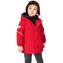 Balabala childrens clothing girls down jacket baby childrens thickened winter style hooded jacket for children to keep warm and trendy
