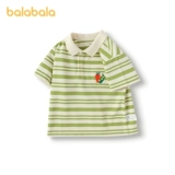 巴拉巴拉 Летняя одежда, детская футболка с коротким рукавом, летняя приятная телу футболка polo