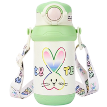 (Same style in the mall) Balabala childrens thermos cup girls sippy cup rabbit pattern portable fashionable and cute
