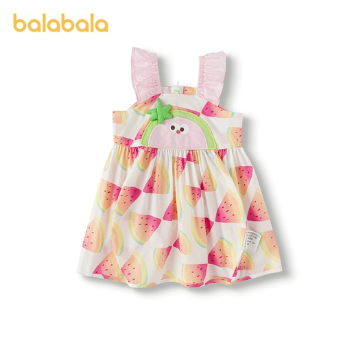 巴拉巴拉 Детское платье на младенца, юбка на девочку, наряд маленькой принцессы, милая летняя одежда