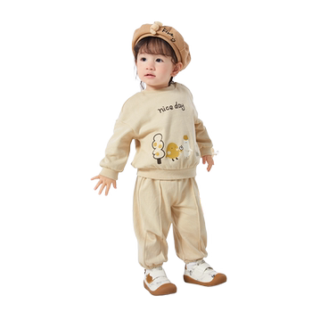 Balabala children's clothing baby long sleeve suit for boys and girls