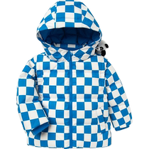 (Same style in the mall) Balabala down jacket winter coat boy checkerboard baby trendy and fashionable