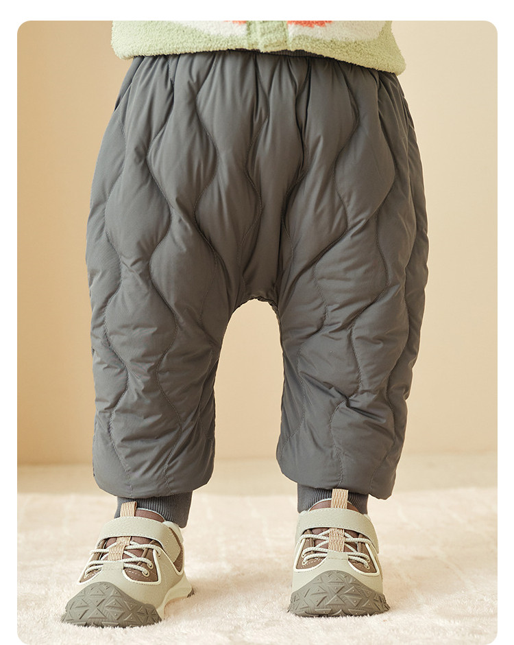 Утепленные штаны 巴拉巴拉童装儿童羽绒裤男女童长裤宝宝2025冬装新款高腰pp裤保暖