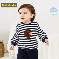 巴拉巴拉 Детская толстовка для мальчиков, брендовый лонгслив, круглый воротник, в западном стиле, в корейском стиле