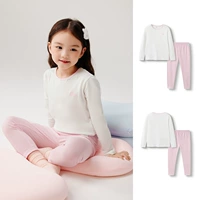 【Верхний и нижний набор】 Летний лотос порошок (чистый хлопок класса А)