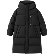 Down jacket 2024 new long hooded men and women same style thickened and warm couple outdoor cold winter jacket