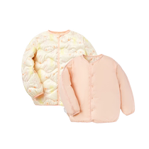 Balabala childrens clothing baby childrens light down jacket boys childrens clothing girls winter coat reversible cuteness