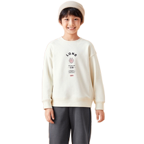 Balabala childrens suit new autumn clothing new season boys and girls big childrens sports two-piece set plus velvet childrens clothing