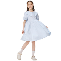 Balabala girls skirts childrens dresses 2023 new summer clothes for middle-aged and older childrens parent-child clothes sweet princess skirts