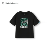 巴拉巴拉 Детская футболка с коротким рукавом, антибактериальные спортивные сандалии для мальчиков, детская одежда, семейный стиль