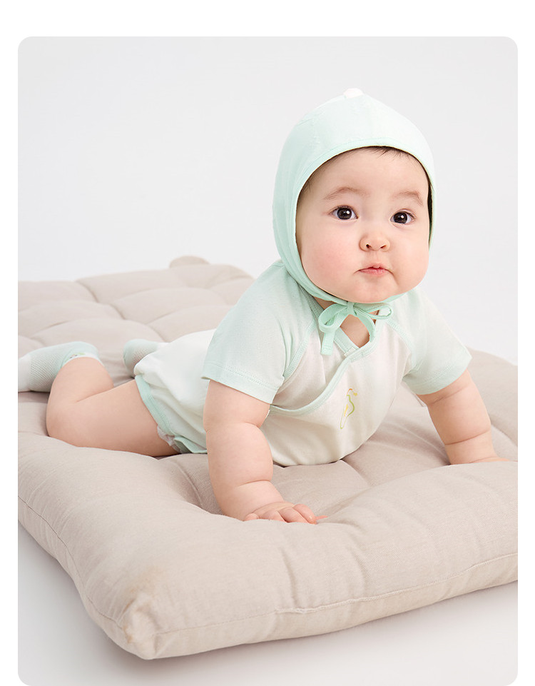 Balabala Children's Clothing Newborn Baby Clothes Full-Month Baby Jumpsuit Infant Romper Triangle Autumn Outfit Two-Piece Set — 38