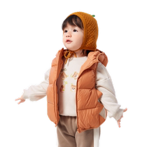 Balabala childrens clothing childrens vest winter boys and girls coat three-dimensional down vest