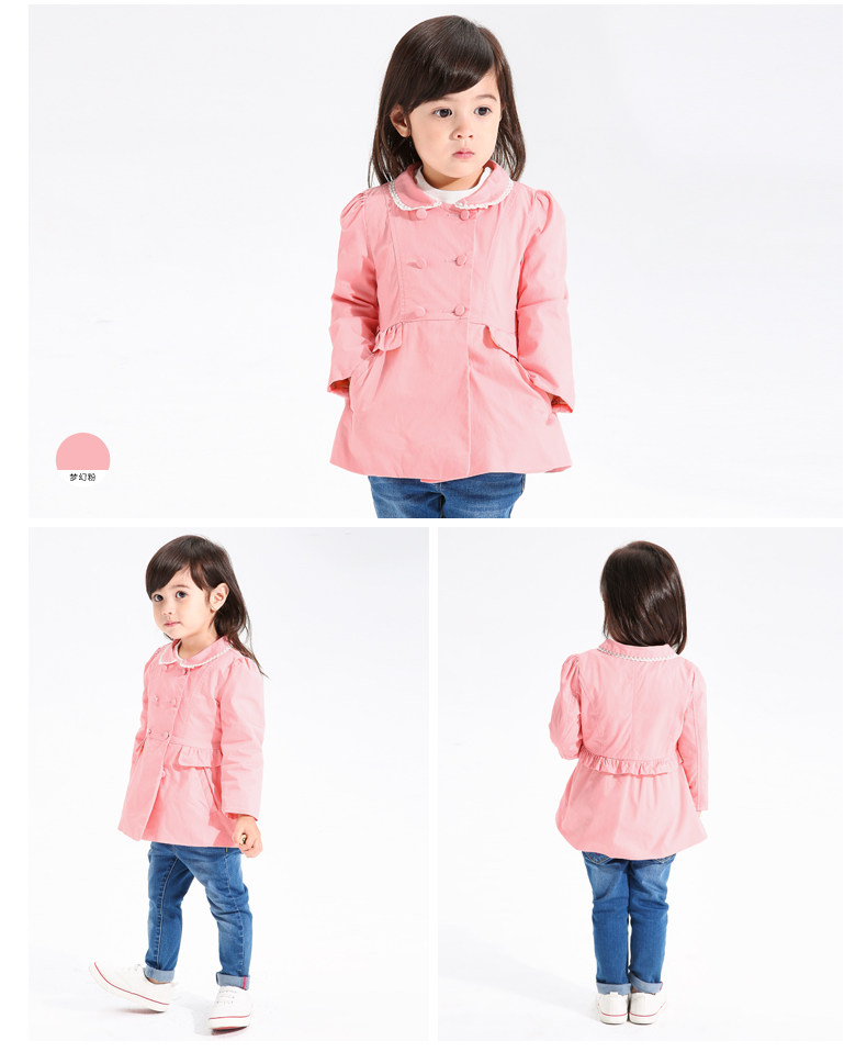 Manteau pour fille en Toile de coton - Ref 2162792 Image 14