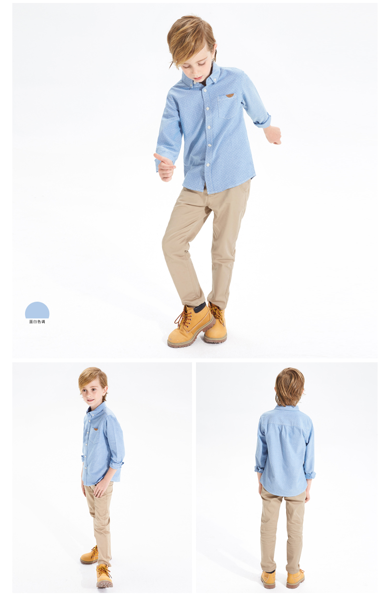 Chemise garcon à manche longue - Ref 2074372 Image 14