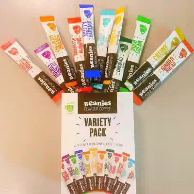 British imported Beanies seasoning sugar-free instant coffee to refresh the domestic spot multi-flavor whole box