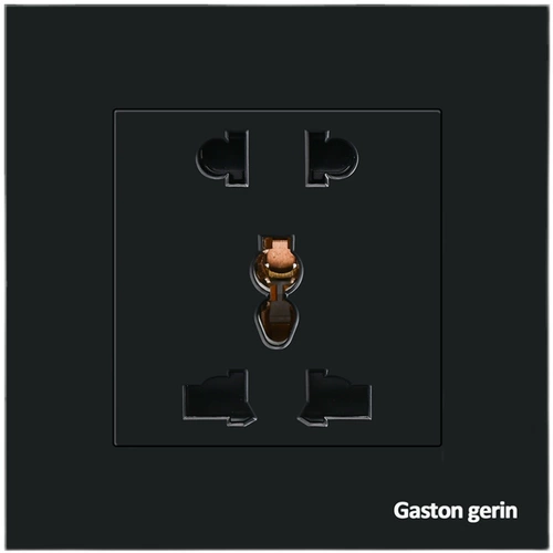 Черный 86 Скрытая гонконгская система электрических светильников 13а пять -ямы с USB Британское бонусное квадратное переключатель квадратного выключателя отверстия