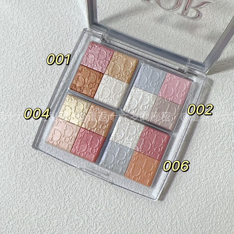 25 Years New Color Dior New Embossed Version Backstage Four-Color Highlighter Original Cut 004 002 006 001