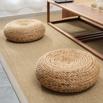 Straw futon Japanese cushion thick round tea ceremony rattan tatami yoga meditation mat floor seat