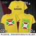 TASK Burundi Burundi đội tuyển quốc gia bông wearfootball ngắn tay áo thun nam và nữ của t-shirt sweaned nửa tay áo mùa hè váy 