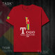 TASK Togo Togo Quốc Bản đồ bông ngắn tay áo thun nam thể thao giản dị mặc Student Slack T-Shirt 50