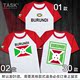 TASK Burundi Burundi đội tuyển quốc gia bông wearfootball ngắn tay áo thun nam và nữ của t-shirt sweaned nửa tay áo mùa hè váy