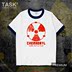 TASK Chernobyl tai nạn Chernobyl sắc nét in mùa hè áo thun nam và giản dị tưởng niệm nửa ống tay áo áo sơ mi nữ 