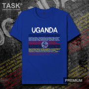 TASK Uganda bông áo thun nam và nữ Uganda bóng đá đội tuyển quốc gia các môn thể thao mùa hè lớn mã T-shirt triều ngắn tay