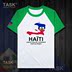 TASK Haiti Quốc Bản đồ Creative bông ngắn tay áo thun nam và nữ Casual thể thao Half-Sleeve Summer 50 