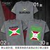 TASK Burundi Burundi đội tuyển quốc gia bông wearfootball ngắn tay áo thun nam và nữ của t-shirt sweaned nửa tay áo mùa hè váy 