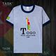 TASK Togo Togo Quốc Bản đồ bông ngắn tay áo thun nam thể thao giản dị mặc Student Slack T-Shirt 50