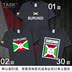 TASK Burundi Burundi đội tuyển quốc gia bông wearfootball ngắn tay áo thun nam và nữ của t-shirt sweaned nửa tay áo mùa hè váy 