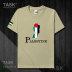 TASK Palestine Quốc Bản đồ bông ngắn SleeveT T-Shirt Phong trào nam và nữ Tops Tide 50 