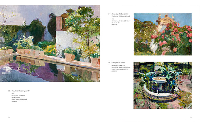 Spot original Sorolla Painted Gardens Spanish Impressionist painter Sorolla's collection of painted garden buildings captures the essence of the garden and explores the road