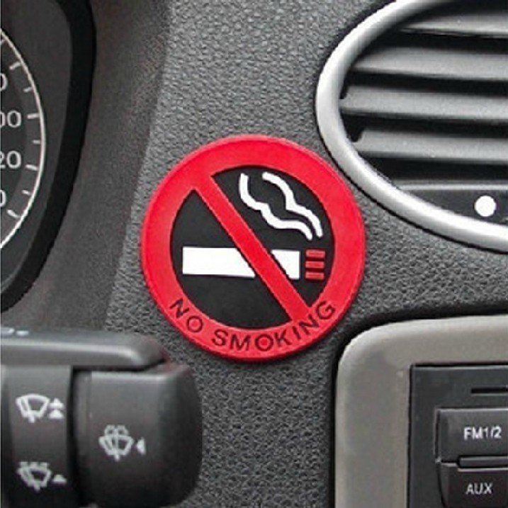 No smoking ban on smoking (NO SMOKING) warning label No tobacco decoration in the car