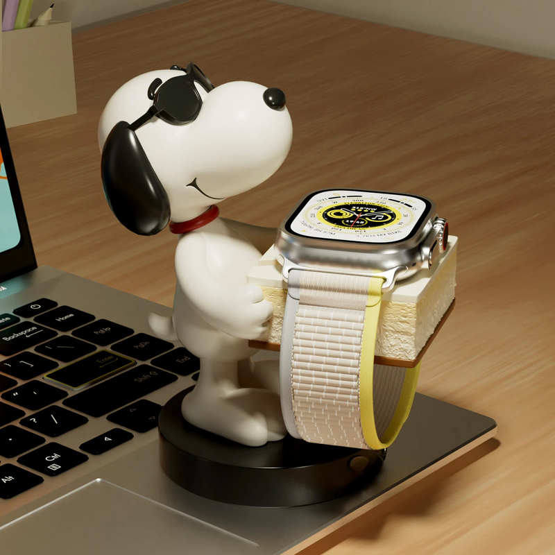 Suitable for Apple Watch Charging Stand Huawei Gt6Pro Base S4 Huawei Watch5 Watch Holder Snoopy