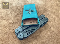 Lezeman Tool Pincers Leather Sleeve Quick Pull Sleeve Five Rows National Tide Handmade Leather Sleeve High-end Plant Tannic Tannic Leather kit