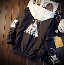 Coat mens spring and autumn new autumn Korean version of the trend on the clothes handsome middle school students coat casual jacket mens clothing