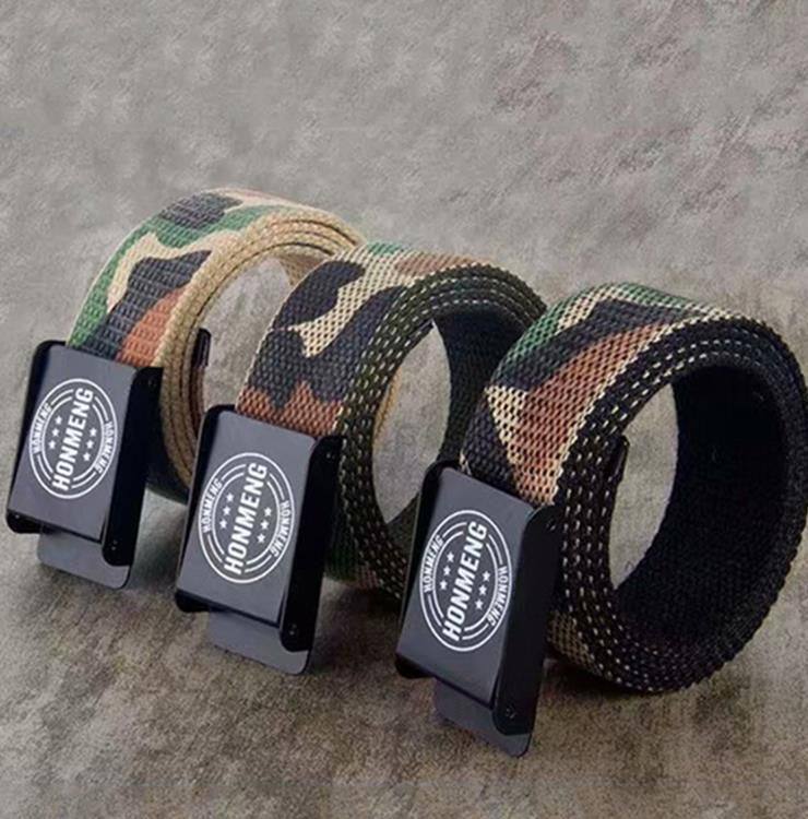High school students High school students Junior high school students Young boys and girls Wild camouflage clothing belt for training military training pants belt