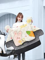 Yadi electric car special windproof quilt plus velvet waterproof small battery car windproof quilt cartoon cute thick autumn and winter