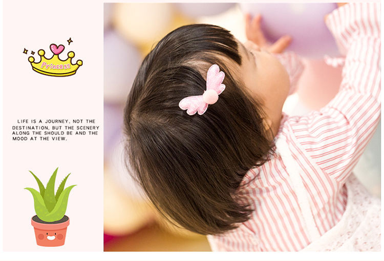 Trẻ em kẹp tóc bướm clip lady kẹp tóc dễ thương toddler tóc dây công chúa tóc nhẫn head jewelry cô gái tóc phụ kiện thiết lập