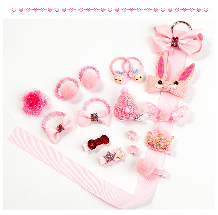 Trẻ em kẹp tóc bướm clip lady kẹp tóc dễ thương toddler tóc dây công chúa tóc nhẫn head jewelry cô gái tóc phụ kiện thiết lập