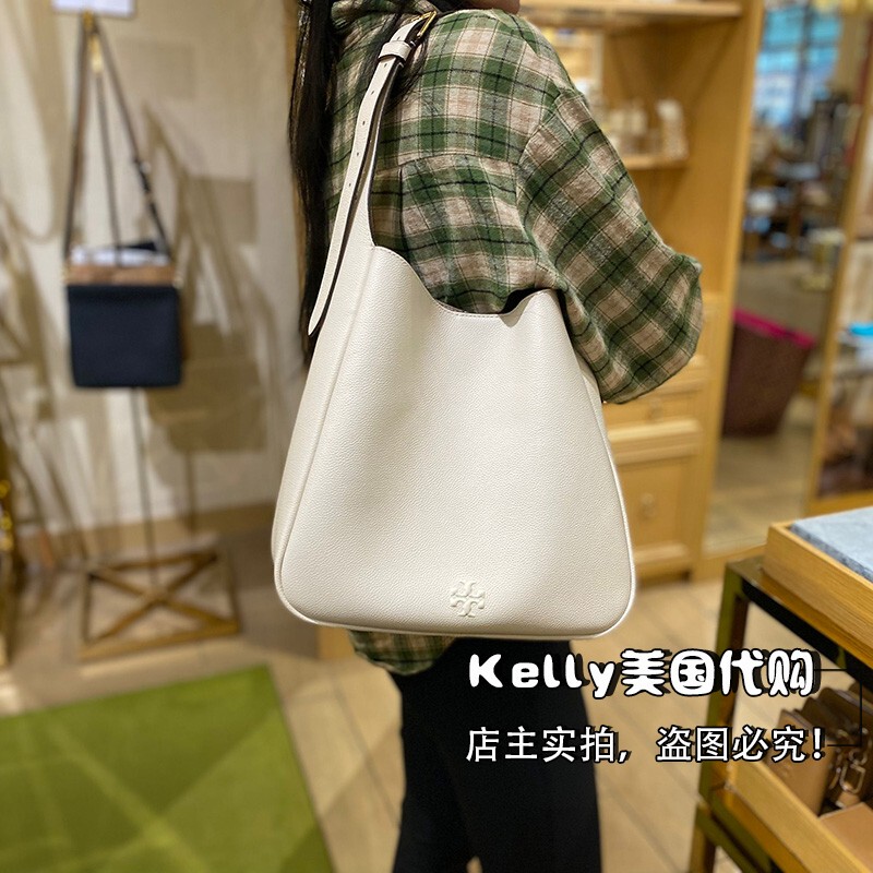 American Purchasing Agent for Tory Burch's New Women's Bag, Thea Bucket Bag, Shoulder Bag, Large Capacity, Fashionable