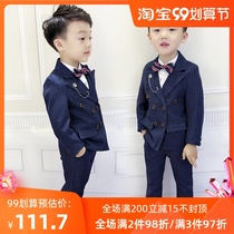 Boy performance dress host suit summer children piano playing Flower Boy fashion handsome