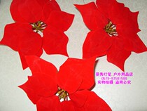 21cm diameter big red Christmas flower head simulation flower silk flower Christmas flower #6931