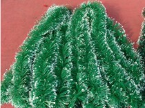 Large color big hair strips festive color strips white edge hair strips Christmas hair strips 13cm diameter 2 meters long