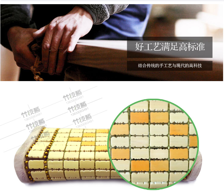 Mùa hè gối tre mùa hè mát gối nap hollow gối mahjong tre mat gối sinh viên duy nhất gối thoáng khí thoáng khí