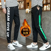 Mùa thu và mùa đông cộng với quần nhung 12 nam 14 học sinh trung học cơ sở 13 trẻ lớn 15 thiếu niên 16 tuổi mặc quần âu quần kaki túi hộp