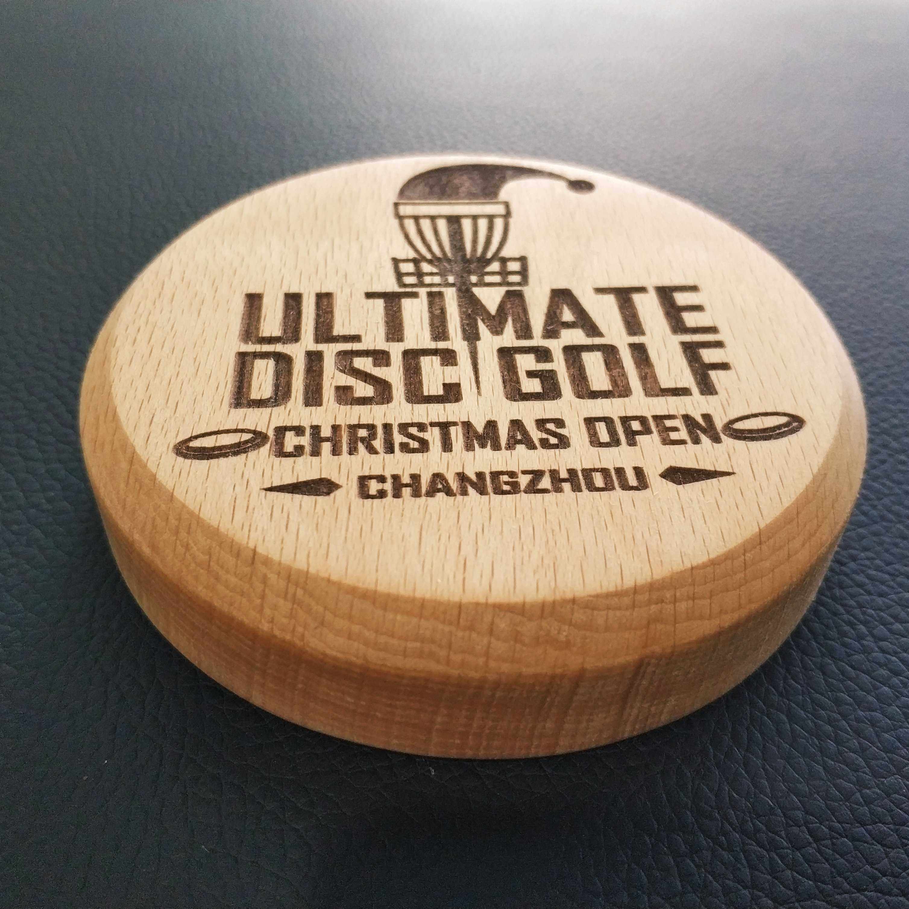 Spot Frisbee Golf DISCGOLF Mark Mini 10cm Diameter Solid Wood Customizable